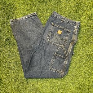 Mens Thrashed Carhartt Jeans